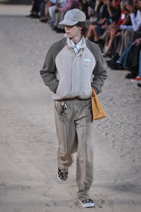 PFW - Louis Vuitton Runway in Paris FA A model walks the runway the Spring Summer 2027 collection by US designer Pharrell Williams for Louis Vuitton during the Paris Fashion Week, on June 23, 2026. Photo by Firas Abdullah ABACAPRESS.COM Paris Ile-de-France France  Copyright: xAbdullahxFiras ABACAx