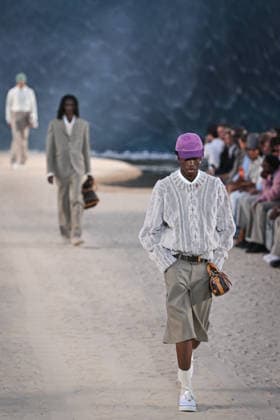 PFW - Louis Vuitton Runway in Paris FA A model walks the runway the Spring Summer 2027 collection by US designer Pharrell Williams for Louis Vuitton during the Paris Fashion Week, on June 23, 2026. Photo by Firas Abdullah ABACAPRESS.COM Paris Ile-de-France France  Copyright: xAbdullahxFiras ABACAx