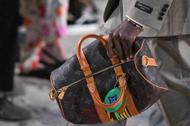 PFW - Louis Vuitton Runway in Paris FA A model walks the runway the Spring Summer 2027 collection by US designer Pharrell Williams for Louis Vuitton during the Paris Fashion Week, on June 23, 2026. Photo by Firas Abdullah ABACAPRESS.COM Paris Ile-de-France France  Copyright: xAbdullahxFiras ABACAx