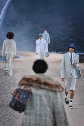 PFW - Louis Vuitton Runway in Paris FA A model walks the runway the Spring Summer 2027 collection by US designer Pharrell Williams for Louis Vuitton during the Paris Fashion Week, on June 23, 2026. Photo by Firas Abdullah ABACAPRESS.COM Paris Ile-de-France France  Copyright: xAbdullahxFiras ABACAx