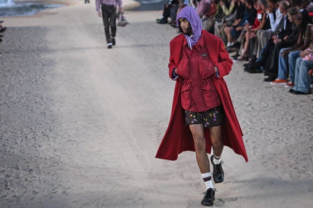 PFW - Louis Vuitton Runway in Paris FA A model walks the runway the Spring Summer 2027 collection by US designer Pharrell Williams for Louis Vuitton during the Paris Fashion Week, on June 23, 2026. Photo by Firas Abdullah ABACAPRESS.COM Paris Ile-de-France France  Copyright: xAbdullahxFiras ABACAx