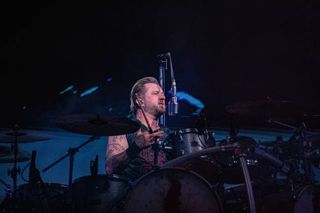 Three days grace live at Sequoie Muisic Park in Bologna, Italy - 23 Jun 2026 Drummer and founding member of Three Days Grace Neil Sanderson performs on stage at Sequoie Music Park. The famous Canadian alternative rock band returned to Italy for a single, highly anticipated, sold-out summer date, which saw longtime frontman Adam Gontier perform on stage again alongside Matt Walst. Bologna Italy Copyright: xCarloxVerganix xSOPAxImagesx TDG26(12)