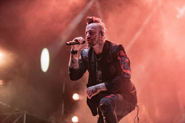 Three days grace live at Sequoie Muisic Park in Bologna, Italy - 23 Jun 2026 Singer Adam Gontier of Three Days Grace performs on stage at Sequoie Music Park. The famous Canadian alternative rock band returned to Italy for a single, highly anticipated, sold-out summer date, which saw longtime frontman Adam Gontier perform on stage again alongside Matt Walst. Bologna Italy Copyright: xCarloxVerganix xSOPAxImagesx TDG26(20)