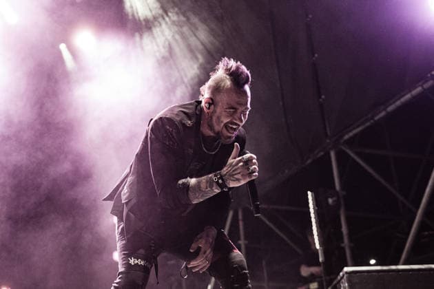 Three days grace live at Sequoie Muisic Park in Bologna, Italy - 23 Jun 2026 Singer Adam Gontier of Three Days Grace performs on stage at Sequoie Music Park. The famous Canadian alternative rock band returned to Italy for a single, highly anticipated, sold-out summer date, which saw longtime frontman Adam Gontier perform on stage again alongside Matt Walst. Bologna Italy Copyright: xCarloxVerganix xSOPAxImagesx TDG26(24)