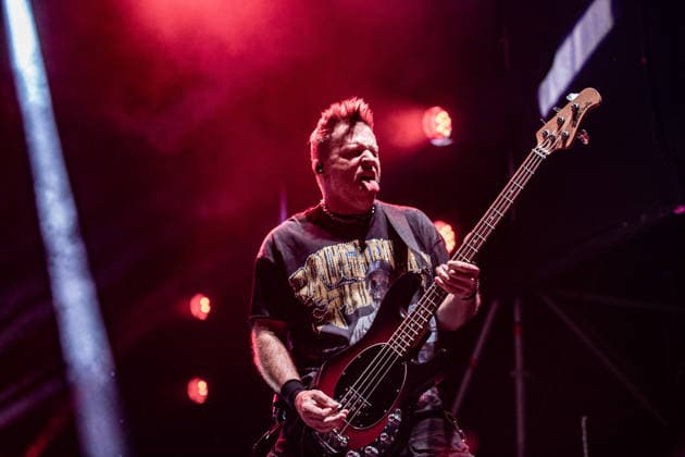 Three days grace live at Sequoie Muisic Park in Bologna, Italy - 23 Jun 2026 Three Days Grace bassist Brad Walst sets the pace on stage at Sequoie Music Park. The famous Canadian alternative rock band returned to Italy for a single, highly anticipated, sold-out summer date, which saw longtime frontman Adam Gontier perform on stage again alongside Matt Walst. Bologna Italy Copyright: xCarloxVerganix xSOPAxImagesx TDG26(9)