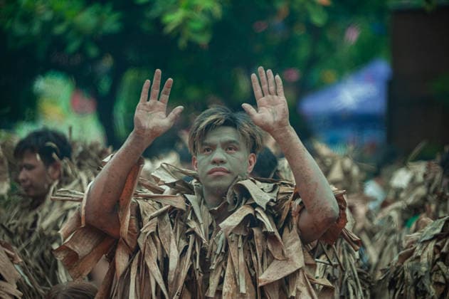 June 24, 2026, Aliaga, Nueva Ecija, Philippines: On June 24, 2026, local devotees of Saint John in the town of Bibiclat, Aliaga in Nueva Ecija, Philippines spread mud on their body and wear dried banana leaves in celeration of the Taong Putik Festival. The festival commemorates their local patron saint and the miracle that happened during the Japanese occupation that saved the locals from execution. Aliaga Philippines  - ZUMAy102 20260624_zip_y102_004 Copyright: xKenosisxYapx