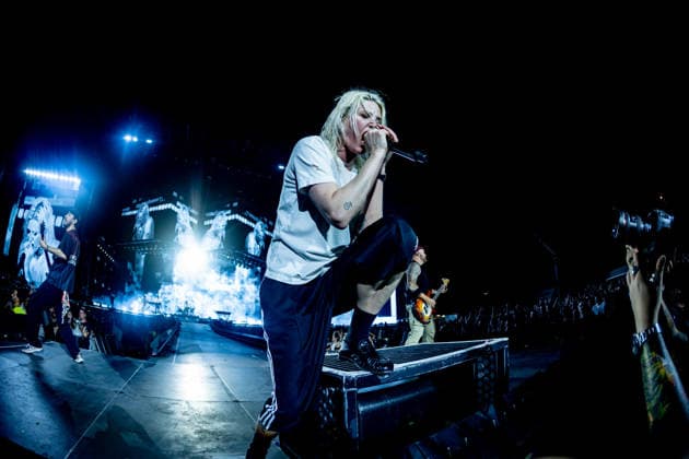 Linkin Park concert at the Miguel Ríos Auditorium in Rivas Vaciamadrid, Madrid. Emily Armstrong of Linkin Park during a performance at the Miguel Ríos Auditorium on June 23, 2026, in Rivas Vaciamadrid, Madrid, Spain. The concert is part of the From Zero World Tour, the band’s global tour marking their return to major stages nearly a decade after their last visit to Spain. The tour also serves to promote their eighth studio album, ‘From Zero,’ and to consolidate the band’s new era with Emily Armstrong as lead vocalist alongside Mike Shinoda. Spain,detected_source_language  Copyright: xRicardoxRubiox 7618576