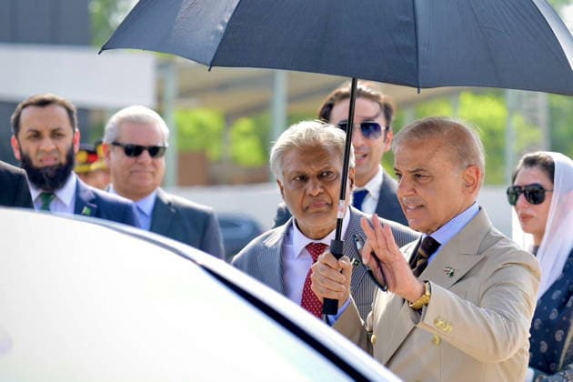 June 23, 2026, Peshawar, Peshawar, Pakistan: Iranian President Masoud Pezeshkian Reviews Honor Guard During Welcome Ceremony in Islamabad..Islamabad, Pakistan, June 23, 2026: Masoud Pezeshkian reviews an honor guard during an official welcome ceremony in Islamabad on June 23, 2026. Pezeshkian is in Pakistan to participate in ongoing diplomatic discussions and U.S.-Iran peace talks hosted by Pakistan. The visit underscores efforts to promote regional dialogue, diplomatic engagement, and international cooperation. Peshawar Pakistan  - ZUMAa217 20260623_znp_a217_041 Copyright: xHussainxAlix