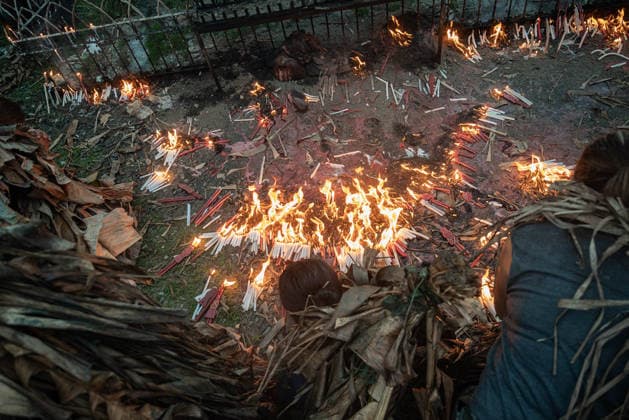 June 24, 2026, Aliaga, Nueva Ecija, Philippines: On June 24, 2026, local devotees of Saint John in the town of Bibiclat, Aliaga in Nueva Ecija, Philippines spread mud on their body and wear dried banana leaves in celeration of the Taong Putik Festival. The festival commemorates their local patron saint and the miracle that happened during the Japanese occupation that saved the locals from execution. Aliaga Philippines - ZUMAy102 20260624_zip_y102_022 Copyright: xKenosisxYapx