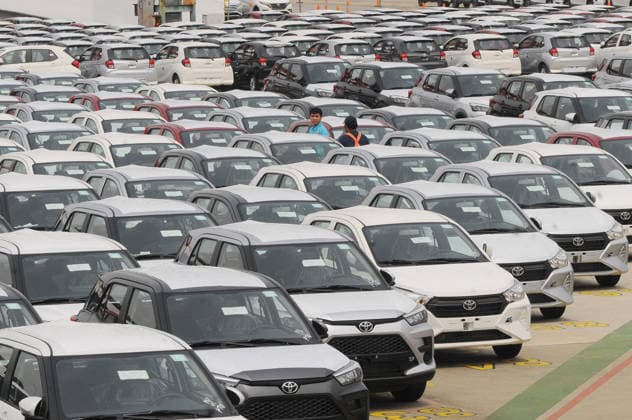 June 23, 2026, Tanjung Priok, Jakarta, Indonesia: Loading and unloading operations and inspections of new vehicles to be exported at Indonesia Kendaraan Terminal, Tanjung Priok, Jakarta, on June 23, 2026. Indonesia Kendaraan Terminal company operates a 16.9-hectare vehicle terminal with a capacity of 400,000 vehicles per year, where vehicles of various brands are prepared for shipment to countries around the world via ocean freight. Tanjung Priok Indonesia - ZUMAr173 20260623_zip_r173_027 Copyright: xDasrilxRoszandix