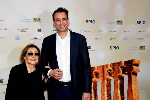 Elisabeth Endriss Wicki Schauspielerin Organisatorin Georg Eisenreich Justitzminister Muenchen 23.06.2026 Cuvillies Theater Residenz Bernhard Wicki Preisverleihung Foto Muenchen *** Elisabeth Endriss Wicki, Actress and Organizer; Georg Eisenreich, Minister of Justice; Munich, June 23, 2026; Cuvillies Theater, Residenz; Bernhard Wicki Award Ceremony; Photo