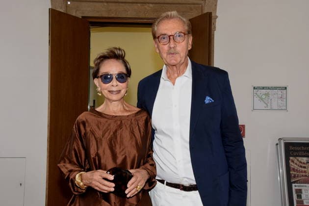Monika Peitsch Schauspielerin Sven Hansen Hochstaedt Muenchen 23.06.2026 Cuvillies Theater Residenz Bernhard Wicki Preisverleihung Foto Muenchen *** Monika Peitsch, Actress; Sven Hansen Hoechstaedt; Munich, June 23, 2026; Cuvillies Theater, Residenz; Bernhard Wicki Award Ceremony; Photo