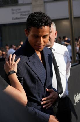 Jaafar Jackson at the Saint Laurent Mens Spring Summer 2027 fashion show at the Bourse du Commerce in Paris on June 23, 2026. Anne Sophie Guebey, Bestimage. Celebrities at the Saint Laurent Mens Spring Summer 2027 fashion show at the Bourse du Commerce in Paris on June 23, 2026, Paris, France,detected_source_language  Copyright: xAnne-SophiexGuebeyx xBestimagexAnne-SophiexGuebeyx xBestimagex