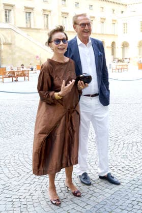 Monika Peitsch und Sven Hansen-Höchstädt bei der Verleihung vom 25. Friedenspreis des Deutschen Films - Die Brücke 2026 im CuvilliÃ s-Theater. München, 23.06.2026 *** Monika Peitsch and Sven Hansen Höchstädt at the 25th German Film Peace Prize Die Brücke 2026 awards ceremony at the Cuvilliés Theater in Munich, June 23, 2026,detected_source_language Foto:xN.xKolinzx xFuturexImagex friedenspreis_6635