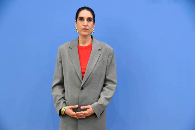 ABB BPK- Rima Hanano, Co-Geschäftsführerin von CLAIM bei der Veroeffentlichung des Berichts Vorstellung des zivilgesellschaftlichen Lagebildes antimuslimischer Rassismus und Fallzahlen 2025 auf der BPK Bundespressekonferenz am 24.06.2026 in Berlin Berlin Deutschland *** ABB BPK Rima Hanano, Co-Executive Director of CLAIM, at the release of the report Overview of Anti-Muslim Racism in Civil Society and Case Statistics for 2025 at the BPK Federal Press Conference on June 24, 2026, in Berlin, Germany,detected_source_language