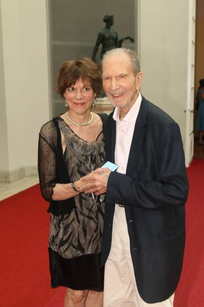 Salome Kammer und Edgar Reitz bei der 25. Verleihung des Friedenspreises des Deutschen Films Die Brücke im Cuvillies Theater. München, 23.06.2026 *** Salome Kammer and Edgar Reitz at the 25th German Film Peace Prize ceremony for Die Brücke at the Cuvillies Theater in Munich, June 23, 2026,detected_source_language Copyright: xAgenturxMatthiasxWehnertx xM.xGränzdörferx