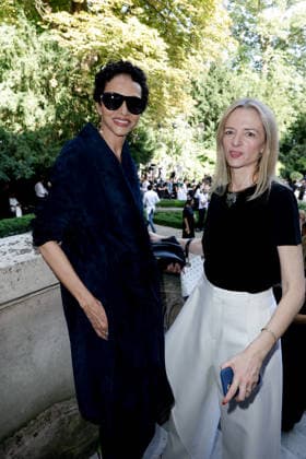 Farida Khelfa, Delphine Arnault, CEO of Christian Dior at the Dior Men’s Spring Summer 2027 Ready-to-Wear show during Paris Fashion Week on June 24, 2026. Olivier Borde, Bestimage. Celebrities at the Dior Men’s Spring Summer 2027 Ready-to-Wear show during Paris Fashion Week on June 24, 2026, Paris, France,detected_source_language  Copyright: xOLIVIERxBORDEx xBESTIMAGExOLIVIERxBORDEx xBESTIMAGEx