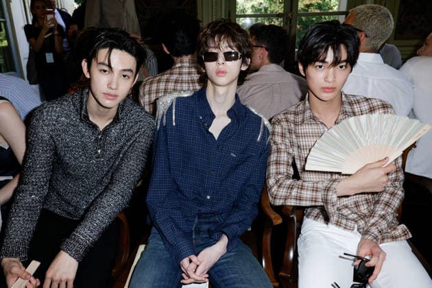 Keonho, Juhoon and Seonghyeon in the front row at the Dior Men’s Spring Summer 2027 Ready-to-Wear show during Paris Fashion Week on June 24, 2026. Olivier Borde, Bestimage. Celebrities at the Dior Men’s Spring Summer 2027 Ready-to-Wear show during Paris Fashion Week on June 24, 2026, Paris, France,detected_source_language  Copyright: xOLIVIERxBORDEx xBESTIMAGExOLIVIERxBORDEx xBESTIMAGEx
