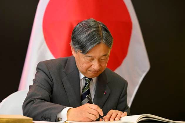 State Visit of the Emperor and the Empress of Japan to Belgium NAMUR, BELGIUM - JUNE 24 : Emperor Naruhito of Japan pictured at the Castle of Namur (Signature of the Golden Book) during the state visit of the Emperor and Empress of Japan to Belgium, on June 24, 2026 in Namur, Belgium, 24 06 2026 Namur Belgium  Copyright: xPhilipxReynaersx