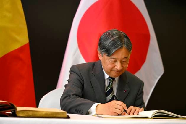State Visit of the Emperor and the Empress of Japan to Belgium NAMUR, BELGIUM - JUNE 24 : Emperor Naruhito of Japan pictured at the Castle of Namur (Signature of the Golden Book) during the state visit of the Emperor and Empress of Japan to Belgium, on June 24, 2026 in Namur, Belgium, 24 06 2026 Namur Belgium  Copyright: xPhilipxReynaersx