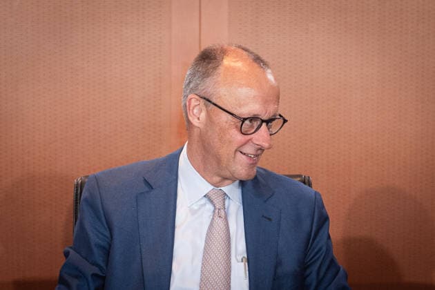 Berlin, Kabinettssitzung der Bundesregierung Kabinettssitzung der Bundesregierung am 24.06.2026 im Bundeskanzleramt in Berlin. Im Bild: Bundeskanzler Friedrich Merz (CDU) Berlin Bundeskanzleramt Berlin Deutschland *** Berlin, Federal Government Cabinet Meeting Federal Government Cabinet Meeting on June 24, 2026, at the Federal Chancellery in Berlin Pictured