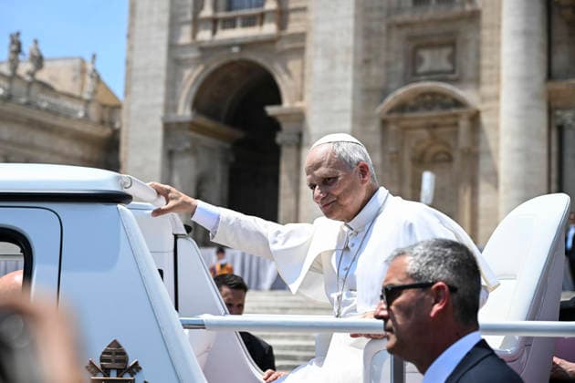 June 24, 2026, Vatican City, Vatican City: Pope Leo leads the weekly General Audience in Saint Peter s Square, Vatican City, 24 June 2026. ANSA RICCARDO ANTIMIANI. Vatican City Vatican City  - ZUMAa110 20260624_zaf_a110_001 Copyright: xRiccardoxAntimianix