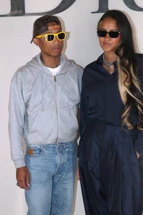 Pharrell Williams and Helen Lasichanh at the Dior Homme Spring Summer 2027 Fashion Show Photocall as part of Paris Fashion Week, France, June 24, 2026 Bertrand Rindoff Bestimage Dior Menswear Spring Summer 2027 show as part of Paris Fashion Week on June 24, 2026 in Paris, France,detected_source_language  Copyright: xBERTRANDxRINDOFFxPETROFFx xBESTIMAGExBERTRANDxRINDOFFxPETROFFx xBESTIMAGEx