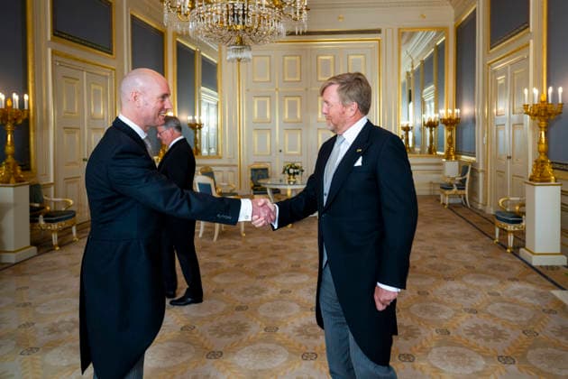 24-06-2026 Palace King Willem-Alexander during a meetign with Alexander Bosman, advocaat-generaal bij de Hoge Raad der Nederlanden, at palace Noordeinde in The Hague. Â  Copyright: xPPEx