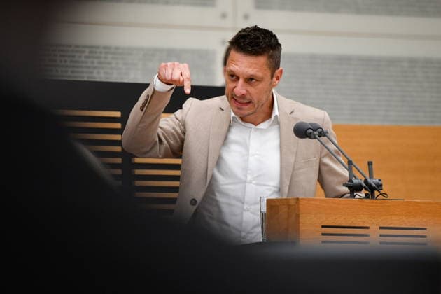Es findet die Plenarsitzung im Saarländischen Landtag in Saarbrücken am Mittwoch (24.06.2026) statt. Im Bild: Raphael Schäfer, MdL (CDU) *** The plenary session of the Saarland State Parliament will take place in Saarbrücken on Wednesday, June 24, 2026. Pictured bub