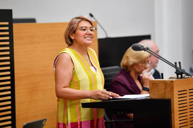 Es findet die Plenarsitzung im Saarländischen Landtag in Saarbrücken am Mittwoch (24.06.2026) statt. Im Bild: Flora-Elisa Schröder, MdL (SPD). *** The plenary session of the Saarland State Parliament will take place in Saarbrücken on Wednesday, June 24, 2026. Pictured bub