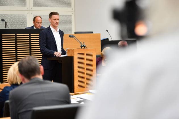 Es findet die Plenarsitzung im Saarländischen Landtag in Saarbrücken am Mittwoch (24.06.2026) statt. Im Bild: Stephan Thielen, MdL (CDU) *** The plenary session of the Saarland State Parliament will take place in Saarbrücken on Wednesday, June 24, 2026. Pictured bub