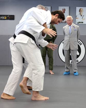 The King Hears How The Charity Reorg Uses Jiu Jitsu To Support Those Facing Physical, Mental And Social Challenges LONDON, ENGLAND - JUNE 24: King Charles III views a demonstration on the mats during a visit to charity REORG at the Roger Gracie Brazilian Jiu Jitsu Academy on June 24, 2026 in London, England. REORG supports military personnel, veterans and emergency service workers through Brazilian Jiu Jitsu training in safe and supportive environments., Credit:Chris Jackson PA ROTA - B68 Avalon United Kingdom, England, London  Copyright: xChrisxJacksonx xPAxROTAx-xB68x xAvalonx 1112203169
