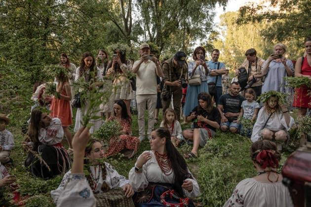 June 24, 2026: Ukrainians celebrate the traditional midsummer holiday of Ivana Kupala in Kyiv, Ukraine on June 23, 2026. - ZUMAj167 20260624_zip_j167_006 Copyright: xSvetxJacquelinex
