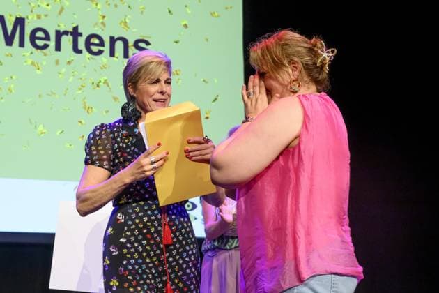 Amersfoort, The Netherlands, 2026-06-24 16:16:10 AMERSFOORT, 24-06-2026, Theater Veerensmederij. The Reading and Writing Foundation (Stichting Lezen en Schrijven) is once again presenting the Language Heroes Prize. This prize is for people who improve their reading, writing, arithmetic, and or computer and smartphone usage later in life. HRH Princess Laurentien of the Netherlands, founder of the foundation, is presenting the awards again. PHOTO: NLBeeld Patrick van Emst Credit: NL Beeld Patrick van Emst  Copyright: xx x