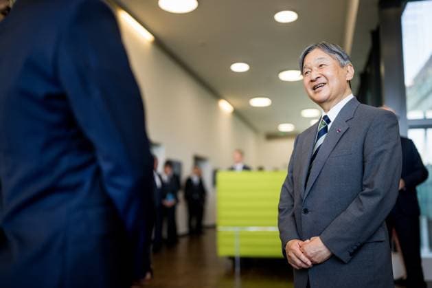 Japanese Emperor Naruhito pictured during a visit to the Interuniversity microelectronics centre (IMEC), a Flemish interuniversity research institute for microelectronics and nanotechnology located in Leuven, during the official state visit of the Japanese Emperor and Empress to Belgium on Wednesday 24 June 2026. The Emperor and Empress of Japan visit Belgium from June 20-25.  JASPERxJACOBS 179131947