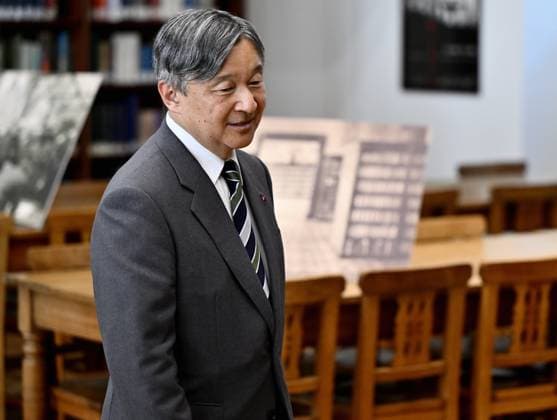 Japanese Emperor Naruhito pictured during a visit to the KU Leuven (Katholieke Universiteit Leuven) university in Leuven, during the official state visit of the Japanese Emperor and Empress to Belgium on Wednesday 24 June 2026. The Emperor and Empress of Japan visit Belgium from June 20-25.  ERICxLALMAND 179134163