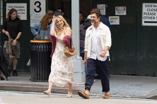 Kate Hudson und Javier Bardem bei den Dreharbeitem zum Kinofilm Hello & Paris in Downtown Manhattan. New York, 23.06.2026 *** Kate Hudson and Javier Bardem on the set of the movie *Hello Paris* in Downtown Manhattan, New York, June 23, 2026 Foto:xJ.xShorex xFuturexImagex hello_6611