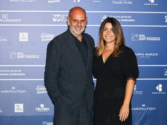 IPA86018858 - Rome, 2026 Nastri d Argento Awards. Red Carpet - Pictured: Riccardo Milani, Chiara Milani  Copyright: xMarcoxProvvisionatox xLandi provvisionatox 86018858