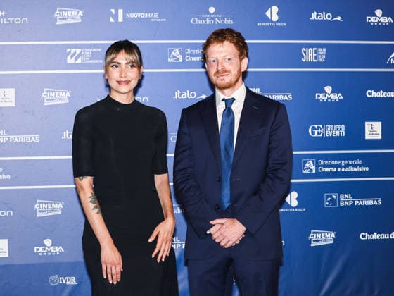 IPA86019212 - Rome, 2026 Nastri d Argento Awards. Red Carpet - Pictured: Federica Baglioni, Marco Matteo Donat-Cattin  Copyright: xMarcoxProvvisionatox xLandi provvisionatox 86019212