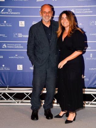 IPA86018810 - Rome, 2026 Nastri d Argento Awards. Red Carpet. Pictured: Riccardo Milani, Chiara Milani  Copyright: xVincenzoxLandix xLandi Provvisionatox 86018810