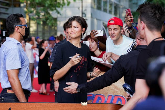 Zendaya attends the Spider-Man: Brand New Day photocall at UGC Cine Cité Bercy on June 24, 2026, in Paris, France 457612 2026 06 24  Copyright: xLionelxGuericolasx xStarfacex STAR_457612_007