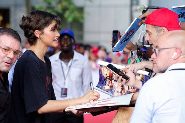 Zendaya attends the Spider-Man: Brand New Day photocall at UGC Cine Cité Bercy on June 24, 2026, in Paris, France 457612 2026 06 24  Copyright: xLionelxGuericolasx xStarfacex STAR_457612_021