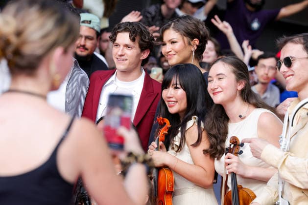 Tom Holland and Zendaya attend the Spider-Man: Brand New Day photocall at UGC Cine Cité Bercy on June 24, 2026, in Paris, France 457612 2026 06 24  Copyright: xLionelxGuericolasx xStarfacex STAR_457612_046