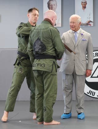 King Charles visits REORG King Charles visits REORG to hear about their work supporting military personnel, veterans and emergency service workers through Brazilian Jiu Jitsu training, in London, UK, on the 24th June 2026. Picture by Chris Jackson WPA-Pool London REORG London United Kingdom  WHA-0830