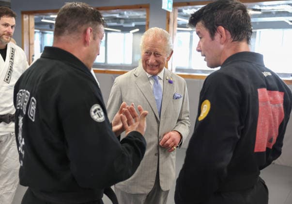 King Charles visits REORG King Charles visits REORG to hear about their work supporting military personnel, veterans and emergency service workers through Brazilian Jiu Jitsu training, in London, UK, on the 24th June 2026. Picture by Chris Jackson WPA-Pool London REORG London United Kingdom  WHA-0830
