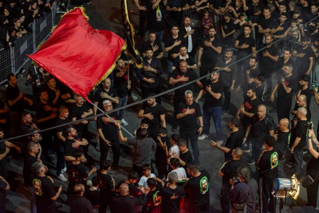 June 24, 2026, Istanbul, Istanbul, Turkey: Tasua night was commemorated at the Zeynebiye Camii in Istanbul. Thousands of mourners gathered for religious ceremonies marking the eve of Ashura, honoring Imam Hussein and the martyrs of Karbala through prayers, elegies, and traditional mourning rituals. Istanbul Turkey - ZUMAt171 20260624_zip_t171_016 Copyright: xAbdullahxTepelix
