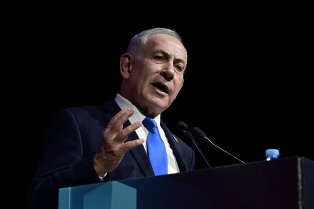 Netanyahu Addresses Annual Local Government Conference TEL AVIV, ISRAEL JUNE 24, 2026: Israeli Prime Minister Benjamin Netanyahu delivers a keynote address during the annual Local Government Conference in Tel Aviv. The event was attended by senior Israeli government ministers, local authority leaders, and public officials to discuss national and municipal issues. Tel-Aviv Israel Copyright: x xTomerxNeubergx xJNAxPressx