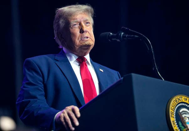 President Donald Trump speaks at a rally to kick off the 16-day Great American State Fair as part of Washington, D.C. s celebration of the nation s 250th birthday on the National Mall on Wednesday, June 24, 2026. The rally will include military flyovers, musical performances from Lee Greenwood and Christopher Macchio, and the U.S. Army Band, the U.S. Marine Band and Armed Forces choirs.  WAP202606244008 BONNIExCASH