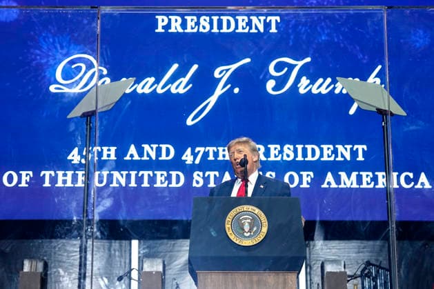 President Donald Trump speaks at a rally to kick off the 16-day Great American State Fair as part of Washington, D.C. s celebration of the nation s 250th birthday on the National Mall on Wednesday, June 24, 2026. The rally will include military flyovers, musical performances from Lee Greenwood and Christopher Macchio, and the U.S. Army Band, the U.S. Marine Band and Armed Forces choirs.  WAP202606244010 BONNIExCASH