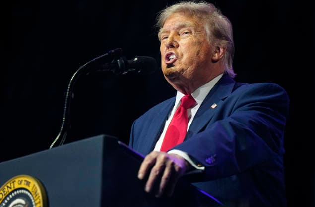 President Donald Trump speaks at a rally to kick off the 16-day Great American State Fair as part of Washington, D.C. s celebration of the nation s 250th birthday on the National Mall on Wednesday, June 24, 2026. The rally will include military flyovers, musical performances from Lee Greenwood and Christopher Macchio, and the U.S. Army Band, the U.S. Marine Band and Armed Forces choirs.  WAP202606244057 BONNIExCASH
